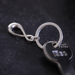 Straight 8 Infinity Keyring