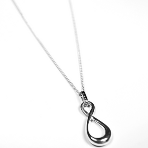 Straight 8 Infinity Necklace