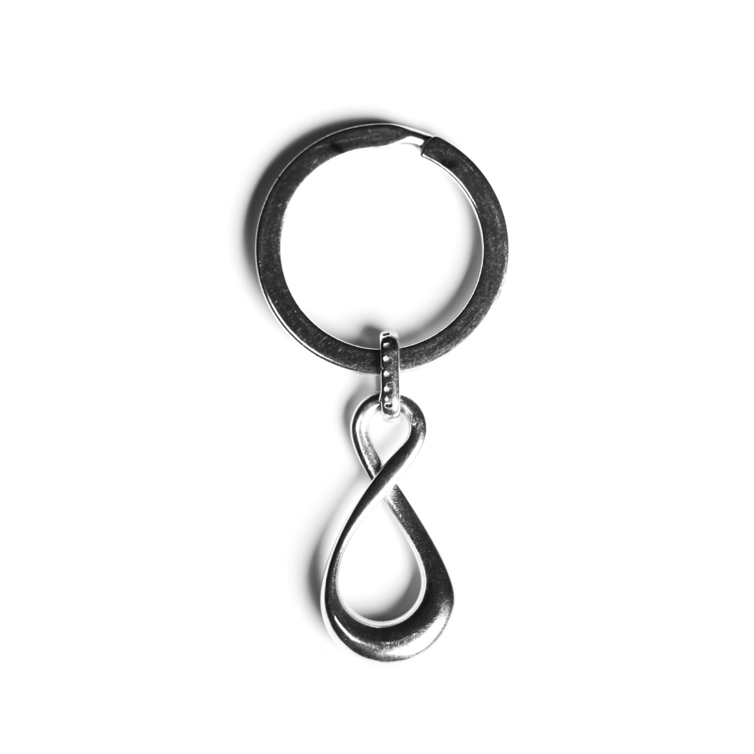 Straight 8 Infinity Keyring